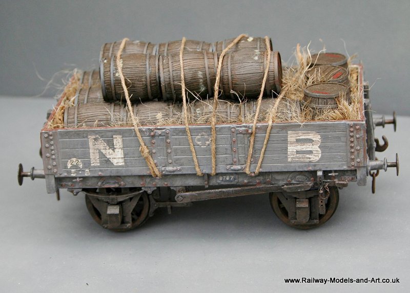 NBR 4 plank Wagon with Barrel load